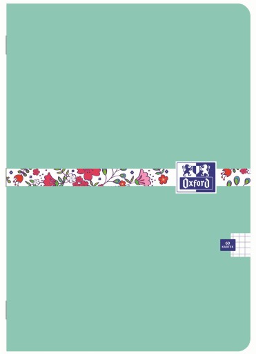 OXFORD FLORAL NOTEBOOK A4 60k KONTROLOVANÝ S OKRAJMI