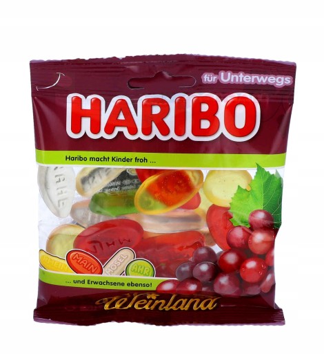 HARIBO Weinland želé s príchuťou vína 175g z Nemecka