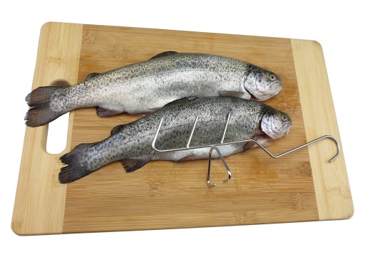 Nerezový udiarenský hák B-302 na údenie slaninových tukových filet INOX