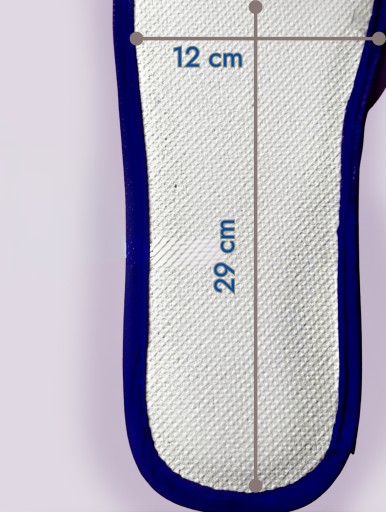 PAPUČKY DOMÁCE Papuče PRE HOSTÍ HOTELA, ZAHRNUTÉ, 29 cm, NÁMORNÍCKA MODRÁ - 1 PÁR