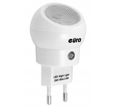 LED NOČNÁ LAMPA EURA ML-02A3 ~230V do zásuvky