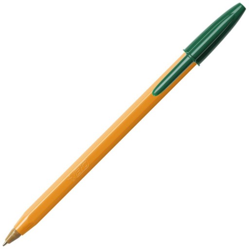 BIC ORANŽOVÝ ORIGINÁL JEMNÝ GUĽOVÝ BOD 0,7 mm ZELENÝ x 5