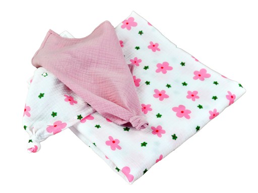 Plienková mušelínová mäkká bavlnená plienka pre bábätká 30x30 Small Large