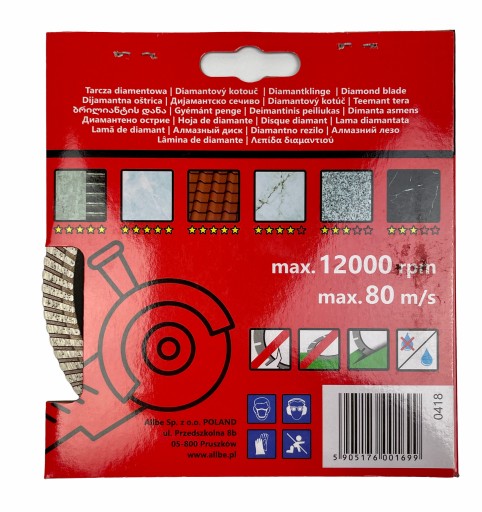 DIAMANTOVÝ DISK PRE ŽELEZOBETÓN 125X10X22,2