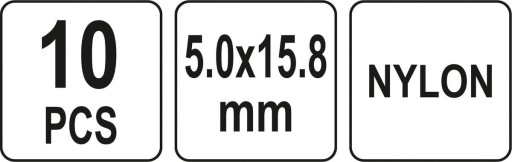 NYLONOVÉ NITY 5,0 x 15,8 mm 10KS. YATO YT-35981