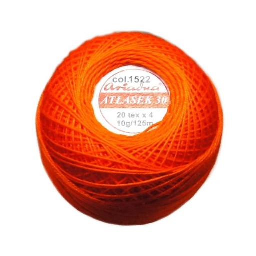 Atłasek šnúra 30 oranžová 1522 ARIADNA10g/125m