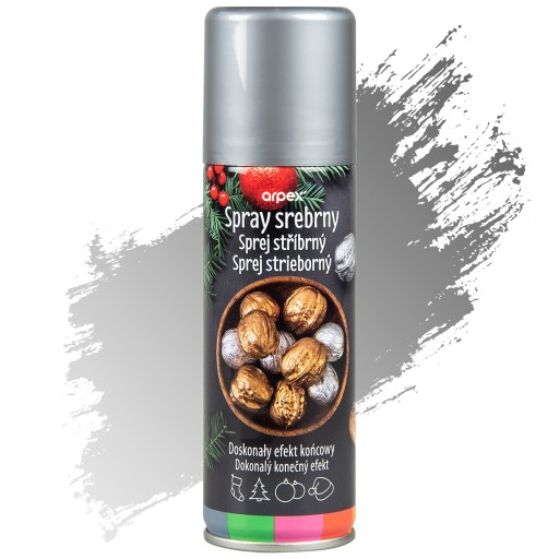 Dekoratívna belgická strieborná farba 150 ml Sprej