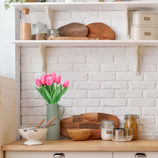 Umelé tulipánové kvety TULIPS ako živé ozdobné kytice do vázy s ružami