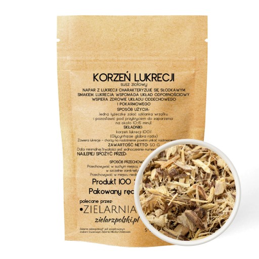 koreň sladkého drievka, drvený, sušený LIQUIREICE 100%