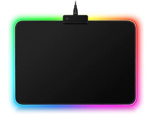 VEĽKÁ LED PODSVETĽOVANÁ HERNÁ PODLOŽKA POD MYŠ