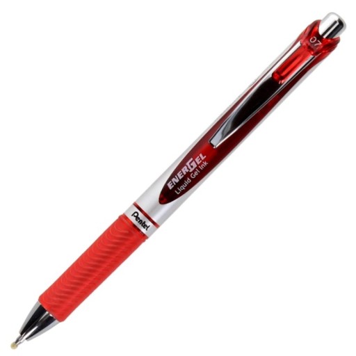 Guľôčkové pero Pentel Energel Red Bln75-B