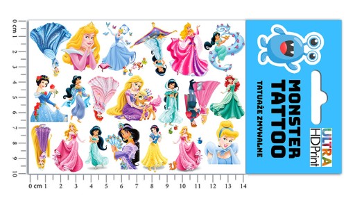 MEGA SET NÁLEPOK + DISNEY PRINCEZNÉ TETOVANIE