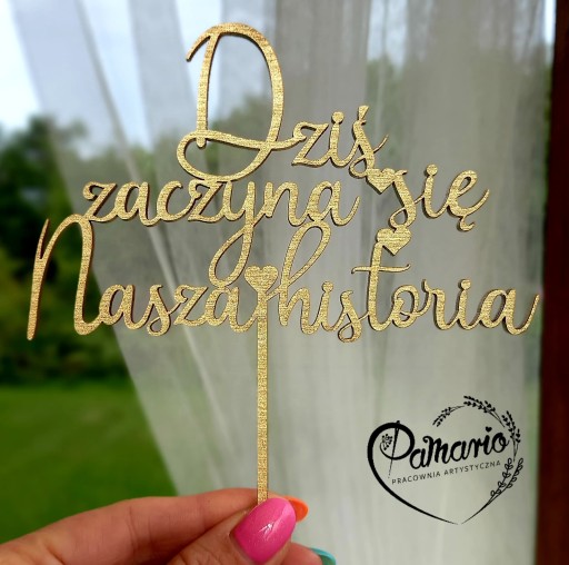 Náš svadobný príbeh začína dnes - GOLD Topper