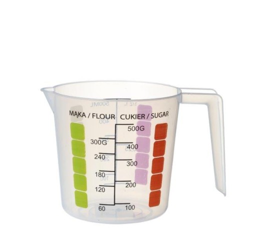 KUCHYNSKÝ ODMERNÝ hrnček S ODBORNÝM džbánom 0,5L
