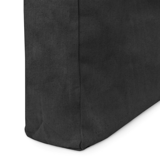 Bavlnená taška 380x80x80x420 mm ČIERNA SHOPPING ECO Priestranná