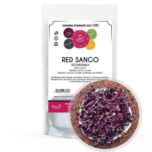 Red Sango reďkovka - semená na klíčky 50g