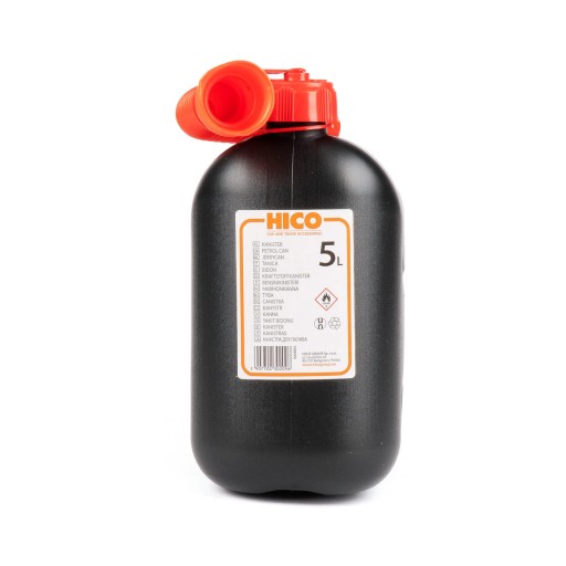 Plastový kanister na palivo, čierny, 5L