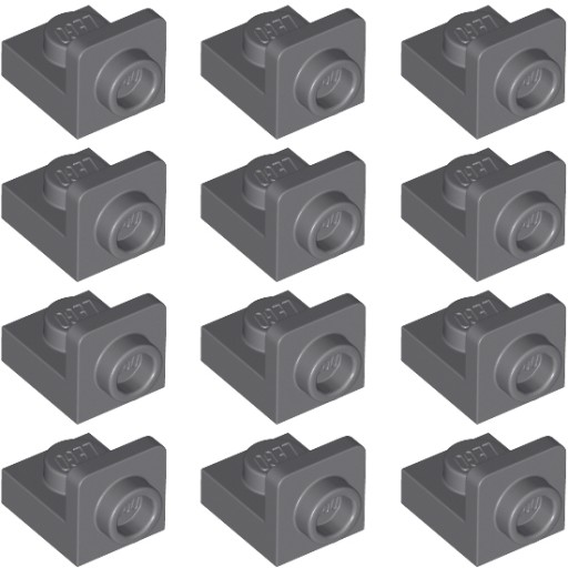 LEGO skladací tanier 1x1 - 1x1 tmavosivá 6225494 36840 - 12ks