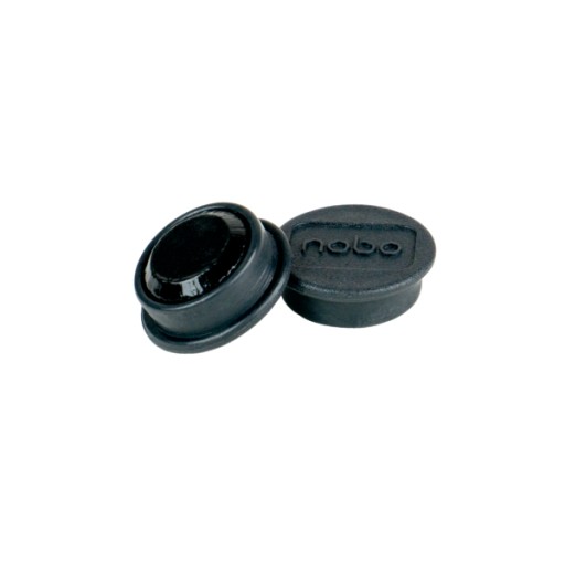 Tabuľové magnety 24mm, čierne (10 ks) 1915291 NOBO