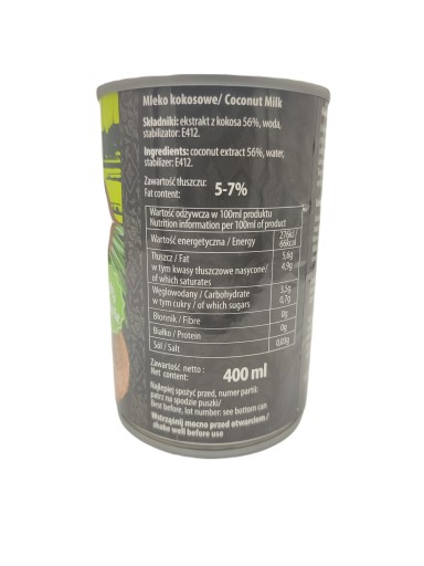 Kokosové mlieko 400ml 5-7% tuku Asia Kitchen