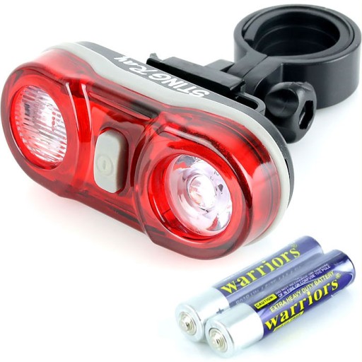 Cyklistická lampa na bicykel, LED zadná - 50 lumenov
