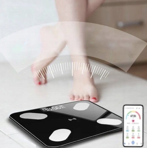 ANALYTICKÁ KÚPEĽŇOVÁ VÁHA TENKÁ SMART VÁHA 25v1 BLUETOOTH 180 KG