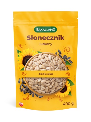 BAKALLAND Slnečnicové semienka lúpané na konzumáciu 400g