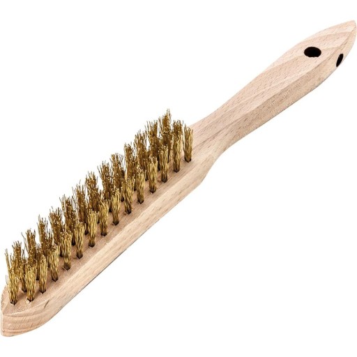 Ručná drôtená kefa, vlnitý mosadzný drôt 0,