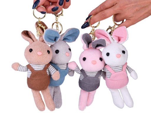 Prívesok plyšový maskot KRÁLIK ZAJÍČIK KEYRING plyšová hračka