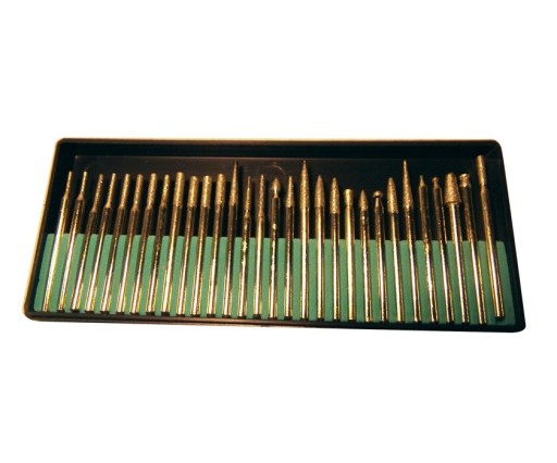 Sada 30-dielnych stopkových fréz 3mm