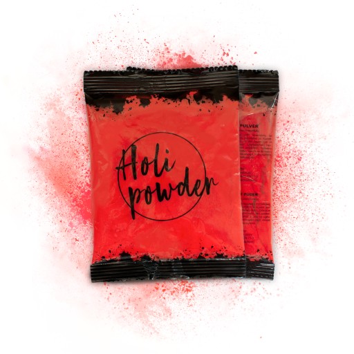 Holi Powder color powder HOLI Festival farieb ČERVENÁ bezpečná