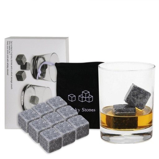 Kamenné kocky na whisky nápoje kamenná kocka 9 ks