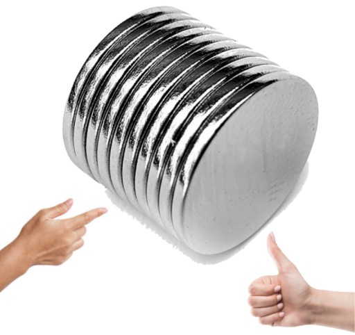 NA CHLADNIČKU NEODYMIOVÉ MAGNETY 9,5x1 mm 10 ks okrúhle