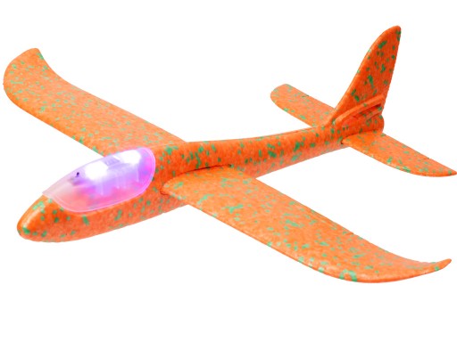 STYROPENOVÝ LIETADOVÝ KLUZÁK 47 CM SO SVIETIACI LED