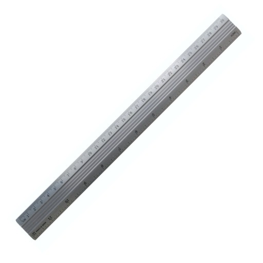 Hliníkové kovové pravítko 30 cm Shan