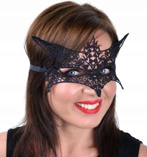 ČIPKA, OPENWORK Maska na oči_FOX_karneval, guľa