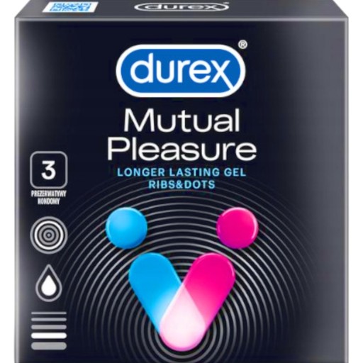 DUREX MUTUAL 3 ks kondómy oneskorovacie kondómy