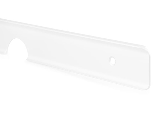 Uhlová lišta na pracovné dosky 38 mm EGGER WHITE