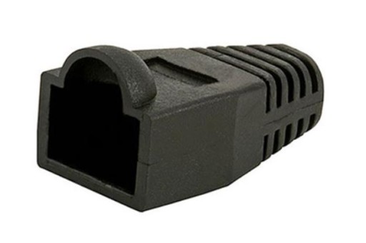 Kryt zástrčky RJ45, 50 ks, čierny