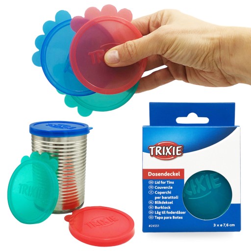 viečko viečko na KONZERVU TRIXIE KRMIVA PRE PSA PRE MAČKY 7,5CM/3KS (400g)