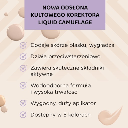 Vodeodolný korektor Eveline Cosmetics Liquid Camouflage č.06