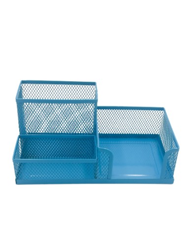Pen&GO Organizér na pero na stôl sieťovaný box na náradie PG9058 J Modrý