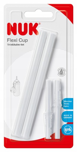 NUK NÁHRADNÁ NÁHRADNÁ SLAMKA FLEXI POHÁR SLAMIKA 2KS
