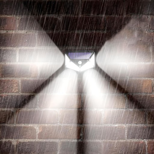SOLÁRNA LAMPA 100LED SO SNÍMAČOM POHYBU A SÚMRAK HALOGÉN