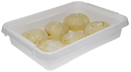 NÁDOBA S VEČKOM NA DRÁHANIE PIZZOVÉHO CESTA NA PIZZU