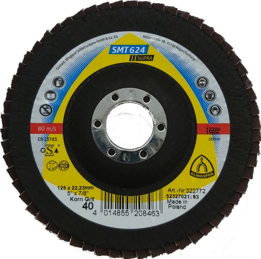 BRUSNÝ KOTOÚČ SMT624 FI125 GR.40KS.145672A