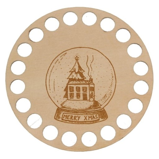 BSZ281-E Podložka podložky - gravírovanie, kruh 10 cm - zimná