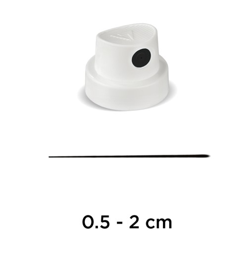 ČIERNO-BIELA TRYSKA 0,5-2 cm NÁSTREK NA STRIEKANIE