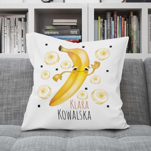 Vankúšik do škôlky pre dieťa + meno BANÁN