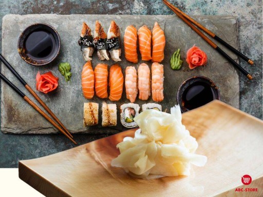 Nakladaný biely zázvor na sushi Nakladaný zázvor veľké balenie 1,5kg/1kg
